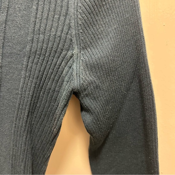 Teal Ribbed Knit Women's Top - Picture 5 of 6